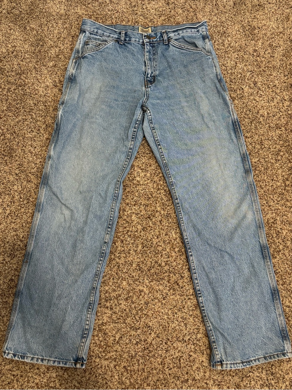 Relaxed Fit Men's Light Blue Denim Jeans
